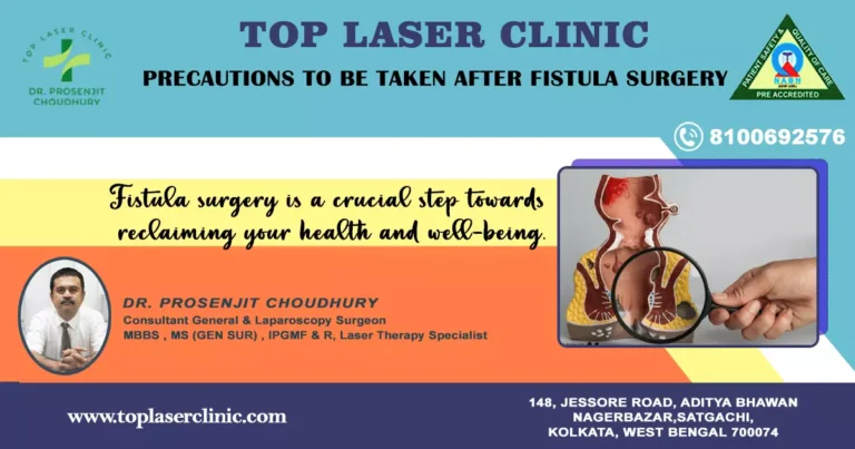 Precautions to be taken after fistula surgery