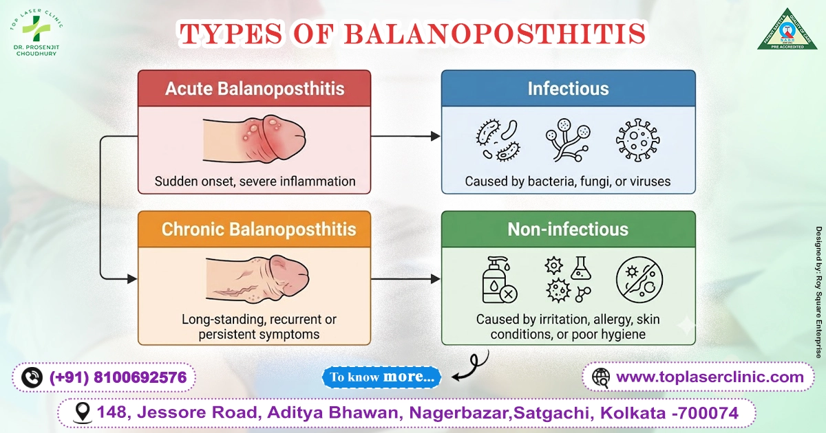 Types of Balanoposthitis